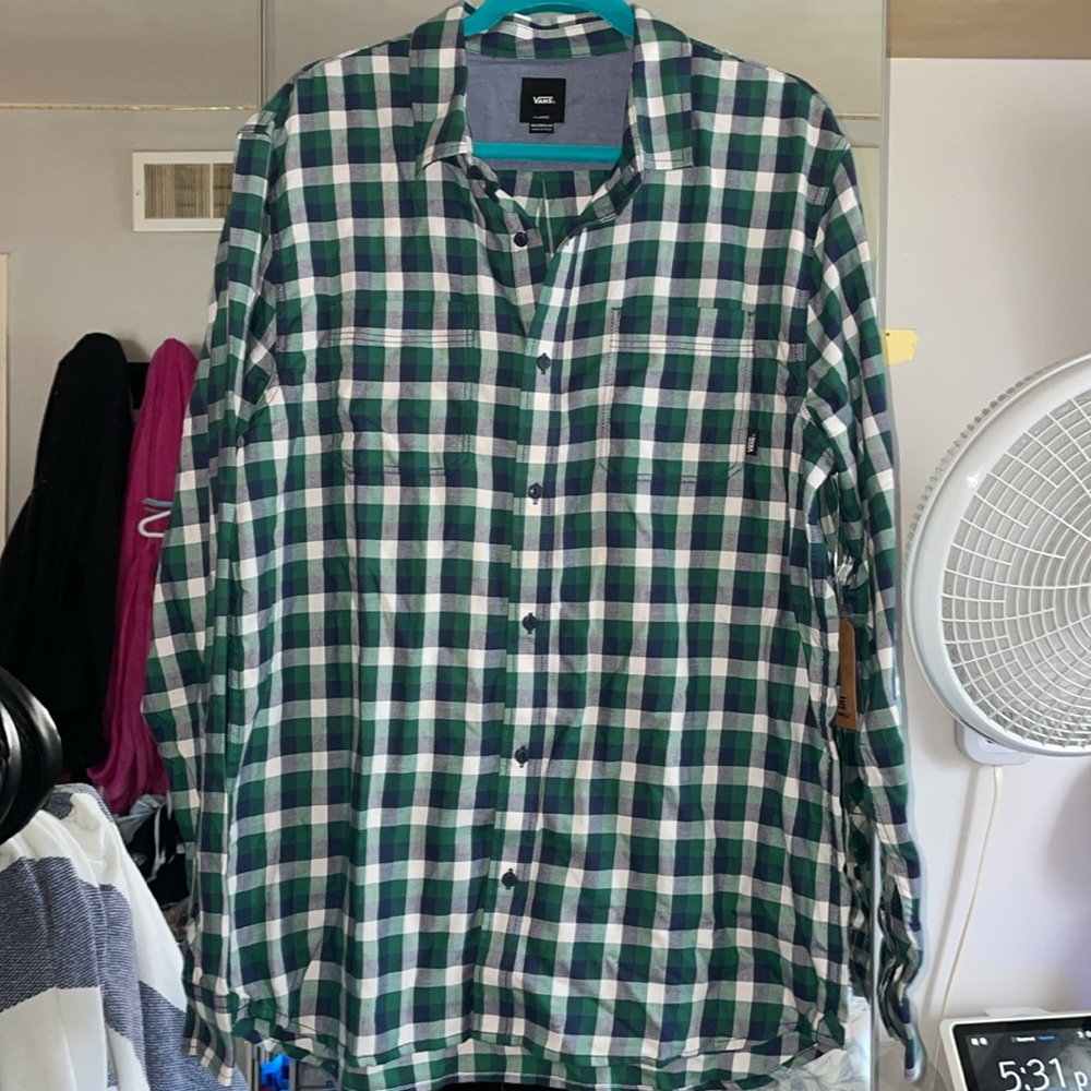 VANS ALAMEDA II MENS FLANNEL SHIRT IN XL NWT